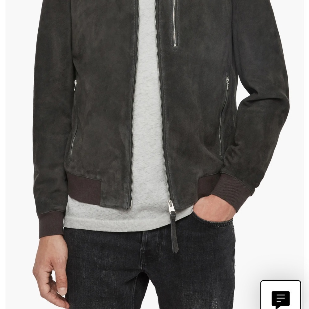 Kemble Soot Grey Bomber Jacket